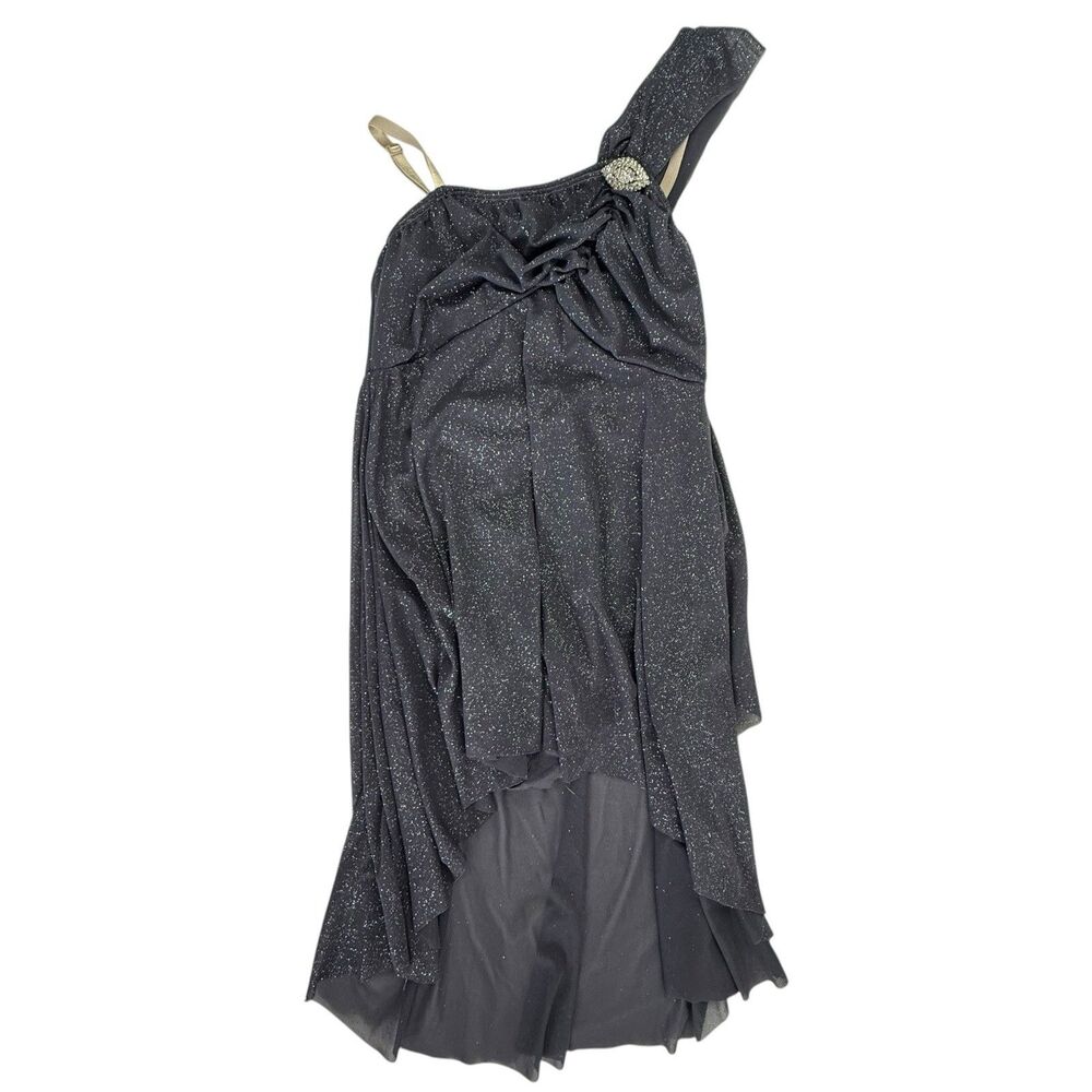 Dansco Fina Dance Costume Adult Small Modern Lyrical Contemporary Dress Glitter